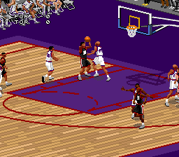 NBA Live '98 (USA) In game screenshot